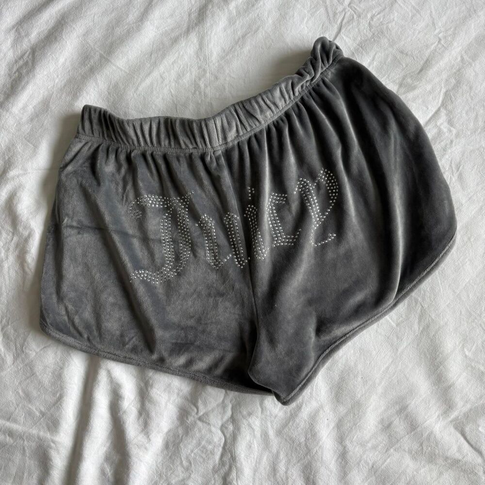 Juicy-couture Women's Grey and Black Shorts